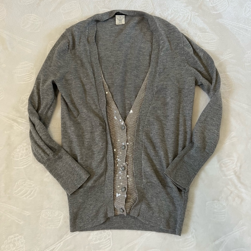J Crew Cardigan with Sequins